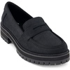 Blk Metallic Suede