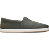 image:imageTOMS Mens Alp FwdLoafer FlatDark Sage Recycled Ripstop Cotton Canvas Distressed Suede