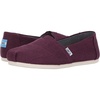 image:imageTOMS Womens Alpargata Classic Espadrille Recycled Cotton Canvas UpperBlack Cherry Poly Canvas Vegan