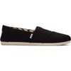 image:imageTOMS Womens Alpargata Classic Espadrille Recycled Cotton Canvas UpperBlack Recycled Cotton Canvas