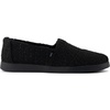 Black Subtle Metallic Chenille/Faux Fur