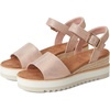 Pale Rose Metallic Suede