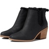 Black Leather/Faux Shearling