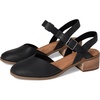 image:imageTOMS Womens Jaclyn Block Heel Mary Jane Leather Upper Adjustable Strap and Buckle CloudBound Insole15 HeelBlack Leather
