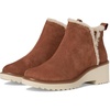 image:imageTOMS Womens Maude Wedge Boot Leather Upper OrthoLite Insole Side Zip LightweightBrown