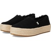 image:imageTOMS Womens Valencia Platform Espadrille Textile Upper OrthoLite Insole  AllDay Comfort Padded Heel Easy OnOff Lightweight Feel Closed Toe Summer Shoes Espadrilles for WomenBlack CanvasFray
