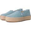 image:imageTOMS Womens Valencia Platform Espadrille Textile Upper OrthoLite Insole  AllDay Comfort Padded Heel Easy OnOff Lightweight Feel Closed Toe Summer Shoes Espadrilles for WomenPastel Blue Washed Denim