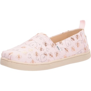 image:imageTOMS Mens Alpargata Classic Slipon Espadrille TextileSynthetic UpperBarely Pink Bee Mine Foil Print