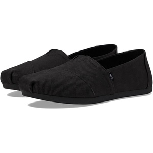 image:imageTOMS Mens Alpargata Classic Slipon Espadrille TextileSynthetic UpperBlack Distressed
