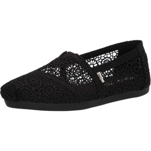 image:imageTOMS Mens Alpargata Classic Slipon Espadrille TextileSynthetic UpperBlack Moroccan Crochet