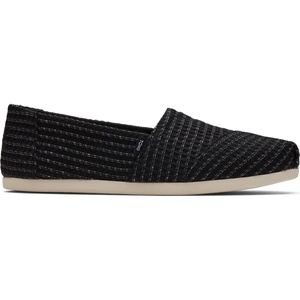 image:imageTOMS Mens Alpargata Classic Slipon Espadrille TextileSynthetic UpperBlack Repreve Waffle
