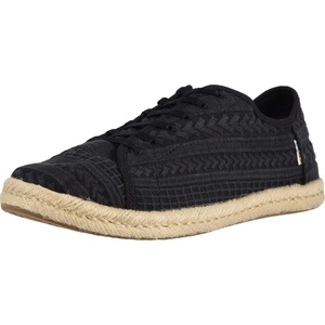 image:imageTOMS Mens Alpargata Classic Slipon Espadrille TextileSynthetic UpperBlk Arrow Emb Mesh