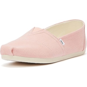 image:imageTOMS Mens Alpargata Classic Slipon Espadrille TextileSynthetic UpperChalky Pink Linen Crepe