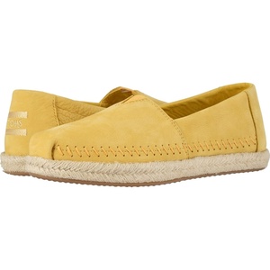 image:imageTOMS Mens Alpargata Classic Slipon Espadrille TextileSynthetic UpperElectric Yellow Nubuck on Rope