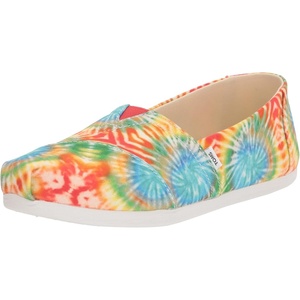 image:imageTOMS Mens Alpargata Classic Slipon Espadrille TextileSynthetic UpperFiesta Red Tie Dye