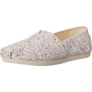 image:imageTOMS Mens Alpargata Classic Slipon Espadrille TextileSynthetic UpperNatural Glitter