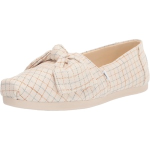 image:imageTOMS Mens Alpargata Classic Slipon Espadrille TextileSynthetic UpperNatural Spring Check