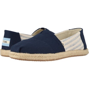 image:imageTOMS Mens Alpargata Classic Slipon Espadrille TextileSynthetic UpperNavy Ivy League Stripes on Rope