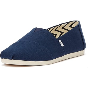 image:imageTOMS Mens Canvas Shoes PumpsNavy Recycled Cotton Canvas