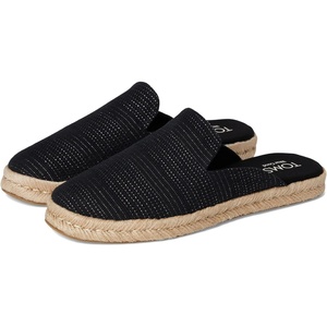 image:imageTOMS Santiago MuleBlack Metallic Linen Stripe