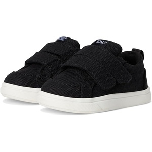 image:imageTOMS Toddler Cruz Double Strap Sneaker Classic Hook and Loop Closure Heel Pull Tab for Easy OnBlack Heritage Canvas