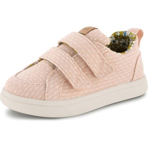 image:imageTOMS Toddler Cruz Double Strap Sneaker Classic Hook and Loop Closure Heel Pull Tab for Easy OnBloom Chambray Dot