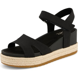 image:imageTOMS Womens Alana Platform Espadrille Casual Sandals Casual High Heel 3 amp Up  BlackBlack Heavy Canvas