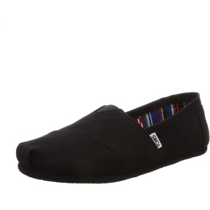 image:imageTOMS Womens Alpargata Classic SlipOn Espadrille Textile UpperBlack on Black Canvas