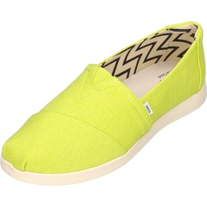 image:imageTOMS Womens Alpargata Plus Slip On Espadrille Textile Upper Relaxed Fit CloudBound Insole Stretchy Easy On and OffBright Lime Heritage Canvas
