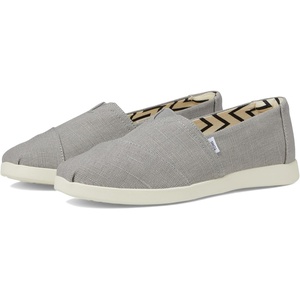 image:imageTOMS Womens Alpargata Plus Slip On Espadrille Textile Upper Relaxed Fit CloudBound Insole Stretchy Easy On and OffDrizzle Grey Heritage Canvas
