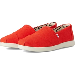 image:imageTOMS Womens Alpargata Plus Slip On Espadrille Textile Upper Relaxed Fit CloudBound Insole Stretchy Easy On and OffFlame Heritage Canvas