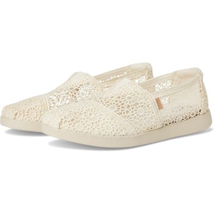 image:imageTOMS Womens Alpargata Plus Slip On Espadrille Textile Upper Relaxed Fit CloudBound Insole Stretchy Easy On and OffNatural Moroccan Crochet