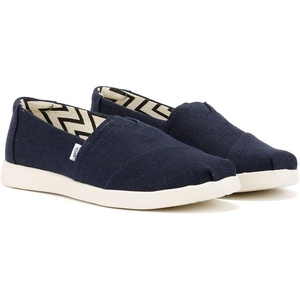 image:imageTOMS Womens Alpargata Plus Slip On Espadrille Textile Upper Relaxed Fit CloudBound Insole Stretchy Easy On and OffNavy Heritage Canvas