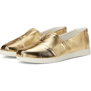image:imageTOMS Womens Alpargata Plus SlipOn ShoesGold Metallic Nappa Leather