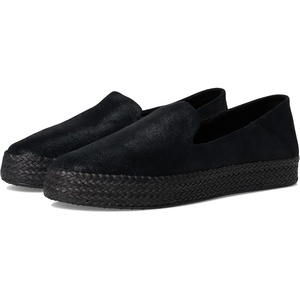 image:imageTOMS Womens Carolina Slipon Espadrille Leather UpperBlack Metallic