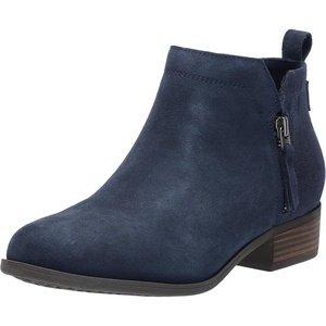 image:imageTOMS Womens Dahlia Ankle BootsNavy SuedeHeritage Canvas