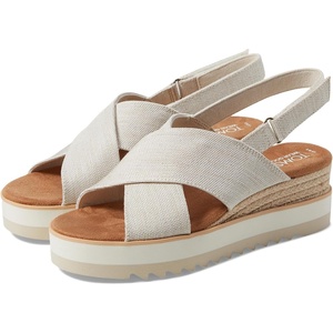 image:imageTOMS Womens Diana Crossover Platform SandalsNatural Yarn Dye