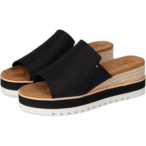 image:imageTOMS Womens Diana Mule SandalsBlack Heavy Canvas