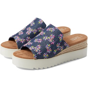 image:imageTOMS Womens Diana Mule SandalsNavy Multi Embroidered Floral