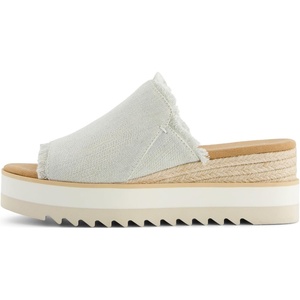 image:imageTOMS Womens Diana Mule SandalsWhite Onyx Textured DenimFray