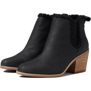 image:imageTOMS Womens EverlyBlack LeatherFaux Shearling