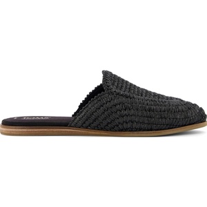 image:imageTOMS Womens Jade Flat SlidesBlack Engineered Raffia