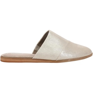 image:imageTOMS Womens Jade Flat SlidesChampagne Metallic Suede