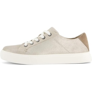 image:imageTOMS Womens Kameron Lace Up Fashion Sneaker Suede Upper CloudBound InsoleChampagne Metallic Suede Suede