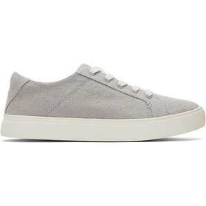 image:imageTOMS Womens Kameron Lace Up Fashion Sneaker Suede Upper CloudBound InsoleDrizzle Grey Two Tone Slub