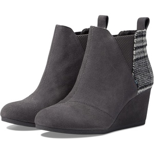 image:imageTOMS Womens Kelsey Ankle BootForged Iron Grey SuedePlaid