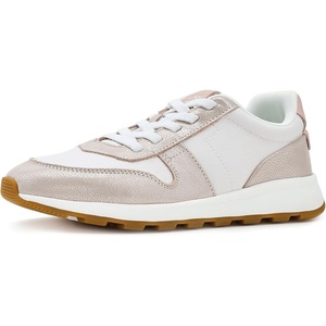image:imageTOMS Womens Trvl Lite Retro LaceUp SneakersChampagne Vintage TwillShimmer Suede