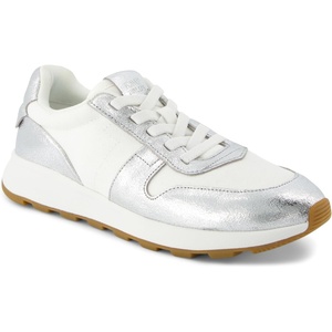 image:imageTOMS Womens Trvl Lite Retro LaceUp SneakersSilver Crinkle Metallic LeatherVintage Twil