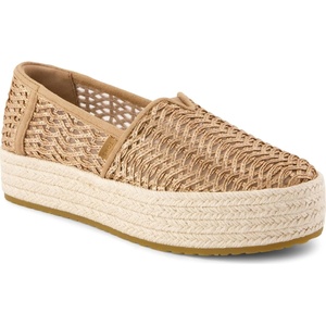 image:imageTOMS Womens Valencia Platform Espadrille Textile Upper OrthoLite Insole  AllDay Comfort Padded Heel Easy OnOff Lightweight Feel Closed Toe Summer Shoes Espadrilles for WomenBronze Deco Basketweave