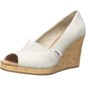 image:imageTOMS womens Classic WedgeNatural Crosshatch Jacquard